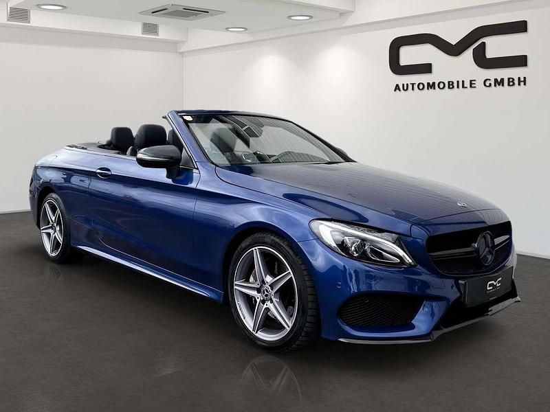 Gebraucht Mercedes C220 AMG line 170 PS (125 kW) 2017 Blau Cabrio
