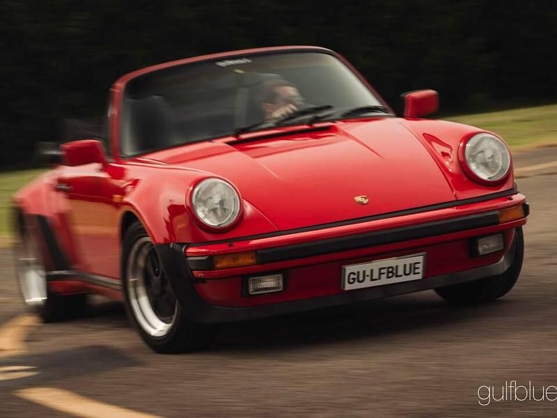 Rot Gebraucht 1989 Porsche 911 Turbo Cabriolet Cabrio | € 145.000 - Bild 1/4