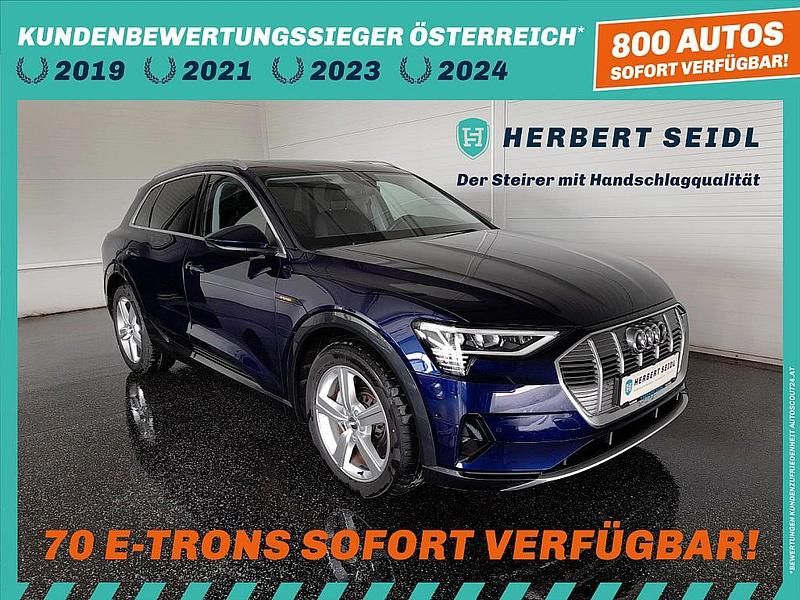 Blau Gebraucht 2020 Audi e-tron Advanced Plus SUV | € 28.880 (Superpreis) - Bild 1/4