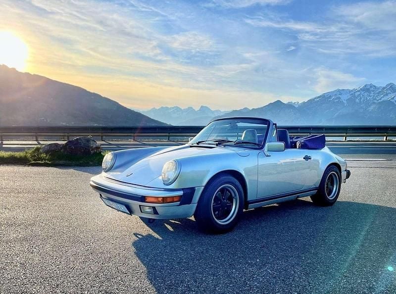 Silber Gebraucht 1987 Porsche 911 Carrera Cabriolet Cabrio | € 69.900 - Bild 1/4