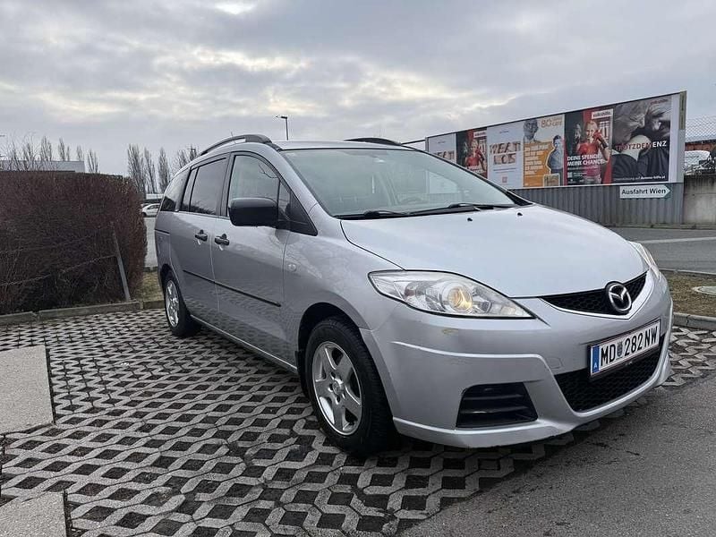 Gebraucht Mazda 5 110 PS (80 kW) 2008 Silber Van / Kleinbus