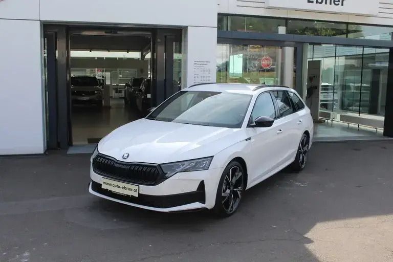 Weiss normal Neu 2025 Skoda Octavia SportLine Kombi | € 42.990 - Bild 1/4