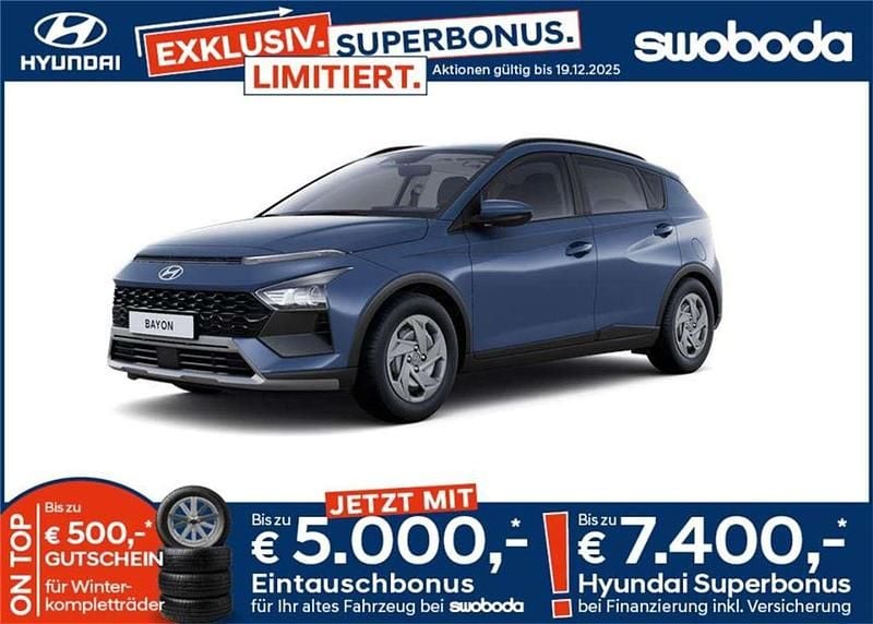 Neu Hyundai Bayon GO! 101 PS (74 kW) 2025 Vibrant blue  blau SUV