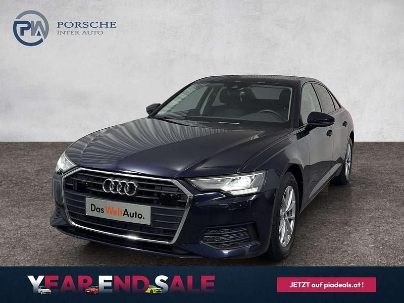 Dunkelblau metallicperleffekt Gebraucht 2022 Audi A6 Ambiente Limousine | € 38.990 (Guter Preis) - Bild 1/4