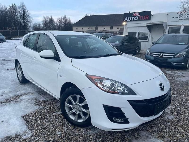 Gebraucht Mazda 3 Prime-Line 109 PS (80 kW) 2010 Weiß Kleinwagen