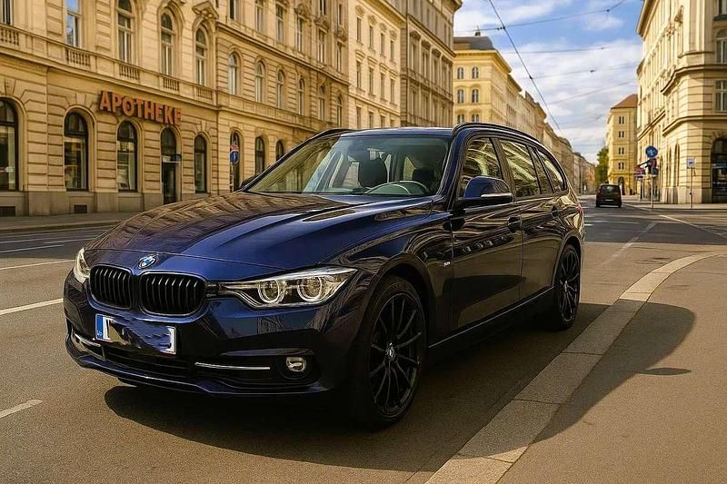 Blau Gebraucht 2015 BMW 320 Sport Line Kombi | € 22.500 (Fairer Preis) - Bild 1/3