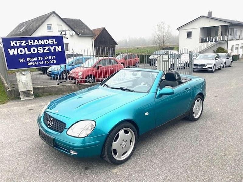 Blau Gebraucht 1998 Mercedes SLK230 Cabrio | € 8.990 (Fairer Preis) - Bild 1/4