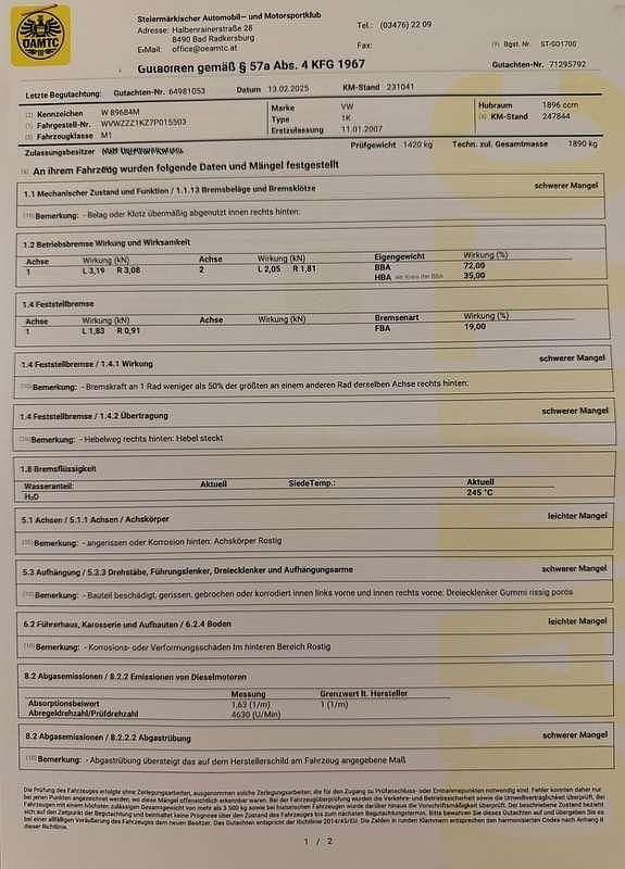 Gebraucht VW Golf V Comfortline 90 PS (66 kW) 2007 Limousine
