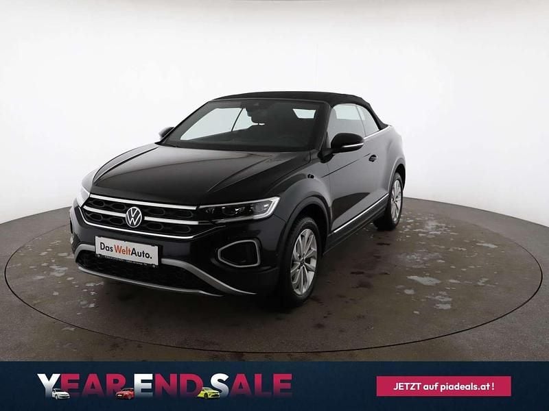 Schwarz Gebraucht 2024 VW T-Roc Cabriolet Style Cabrio | € 28.950 - Bild 1/4