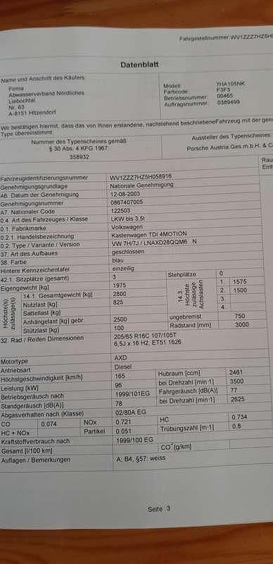 Gebraucht VW T5 131 PS (96 kW) 2005 Blau Van