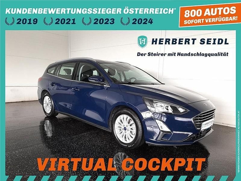 Blau Gebraucht 2021 Ford Focus Titanium Kombi | € 17.880 (Fairer Preis) - Bild 1/4