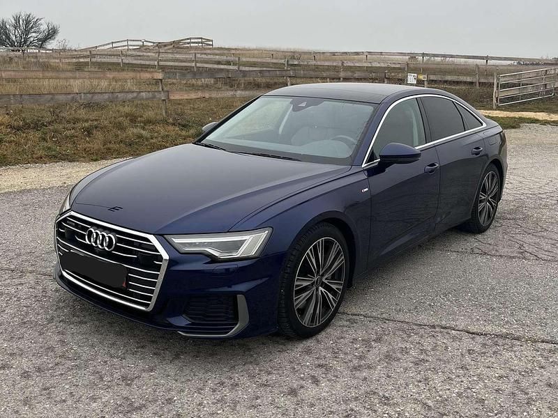 Blau Gebraucht 2021 Audi A6 S-Line Limousine | € 49.500 (Teuer) - Bild 1/4