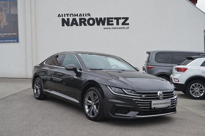 Dunkelgrau metallic Gebraucht 2020 VW Arteon R-line Coupé | € 23.900 (Teuer) - Bild 1/4