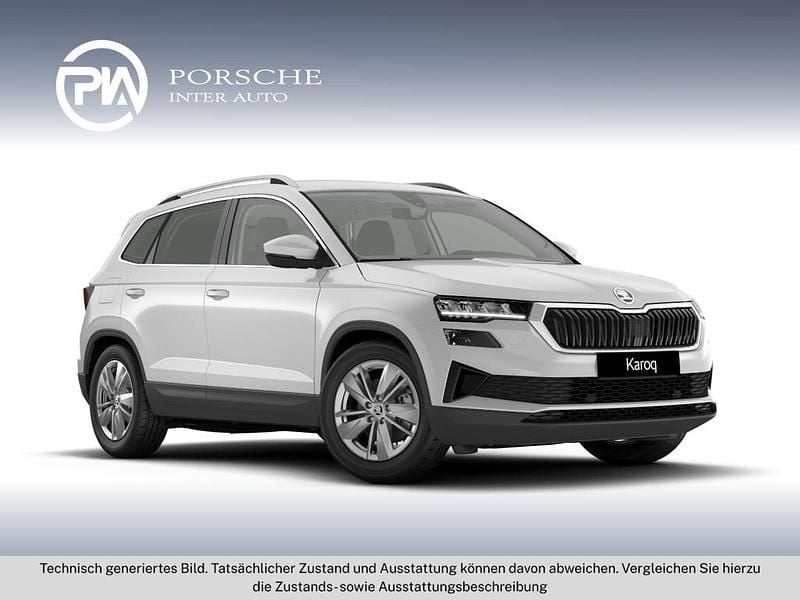 Weiss metallic Neu 2026 Skoda Karoq Selection SUV | € 34.970 (Guter Preis) - Bild 1/4