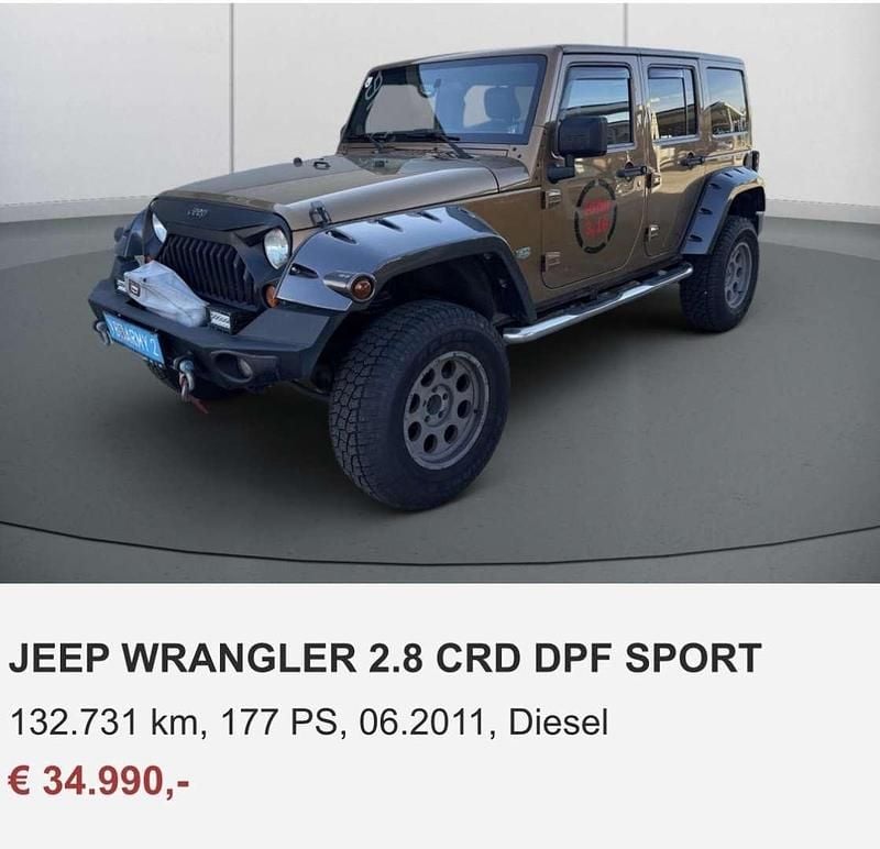 Gebraucht Jeep Wrangler Unlimited Sport 177 PS (130 kW) 2011 Bronze SUV