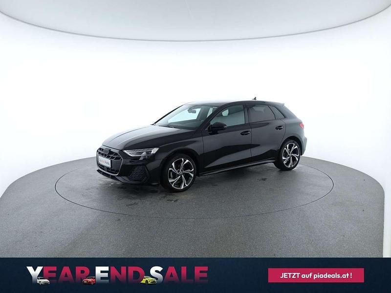 Schwarz metallicperleffektno Gebraucht 2024 Audi A3 S-Line Limousine | € 35.450 (Teuer) - Bild 1/4