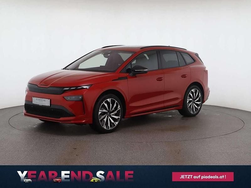 Rot Gebraucht 2025 Skoda Enyaq iV SportLine SUV | € 52.980 - Bild 1/4