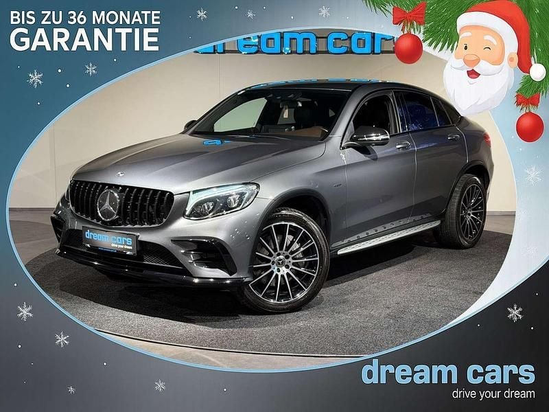 Silber Gebraucht 2018 Mercedes GLC350 AMG line Coupé | € 44.900 - Bild 1/4