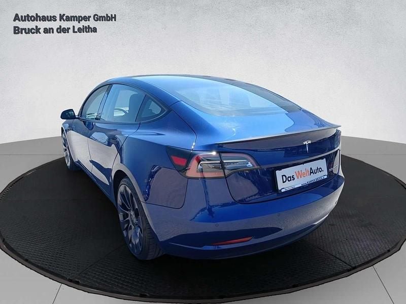 Gebraucht Tesla Model 3 Performance 377 kW (513 PS) 2021 Mittelblau  metallic Limousine