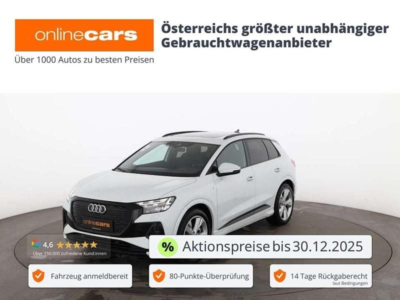 Weiß Gebraucht 2021 Audi Q4 e-tron S-Line SUV | € 33.140 (Teuer) - Bild 1/4