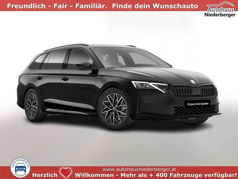 Schwarz Neu 2025 Skoda Octavia SportLine Kombi | € 39.993 (Fairer Preis) - Bild 1/4