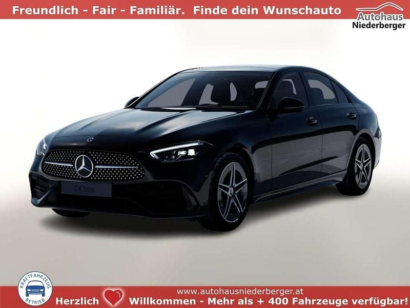 Schwarz Gebraucht 2024 Mercedes C200 AMG line Limousine | € 54.276 (Fairer Preis) - Bild 1/4
