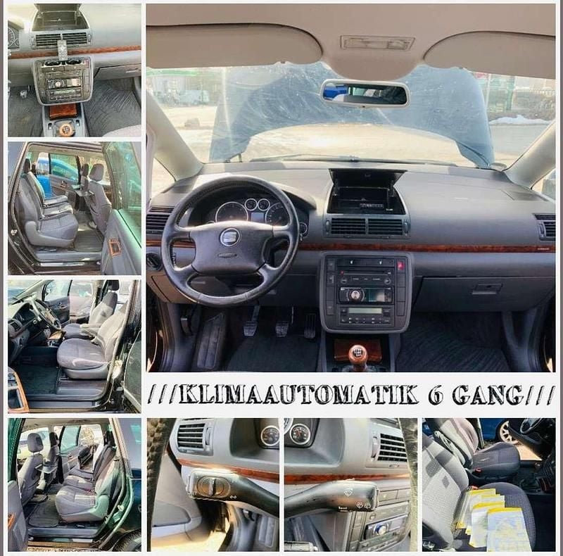 Gebraucht Seat Alhambra 116 PS (85 kW) 2003 Schwarz Van / Kleinbus
