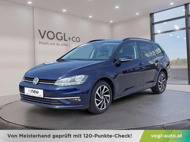 Blau Gebraucht 2019 VW Golf VII Comfortline Kombi | € 16.990 (Etwas zu teuer) - Bild 1/4