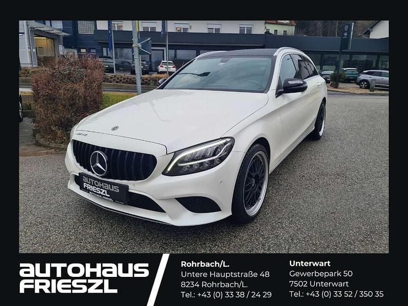 Gebraucht Mercedes C220 AMG line 194 PS (142 kW) 2018 Weiß Kombi