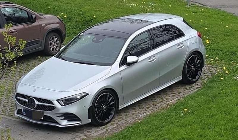 Silber Gebraucht 2019 Mercedes A180 AMG Kleinwagen | € 25.500 (Etwas zu teuer) - Bild 1/4