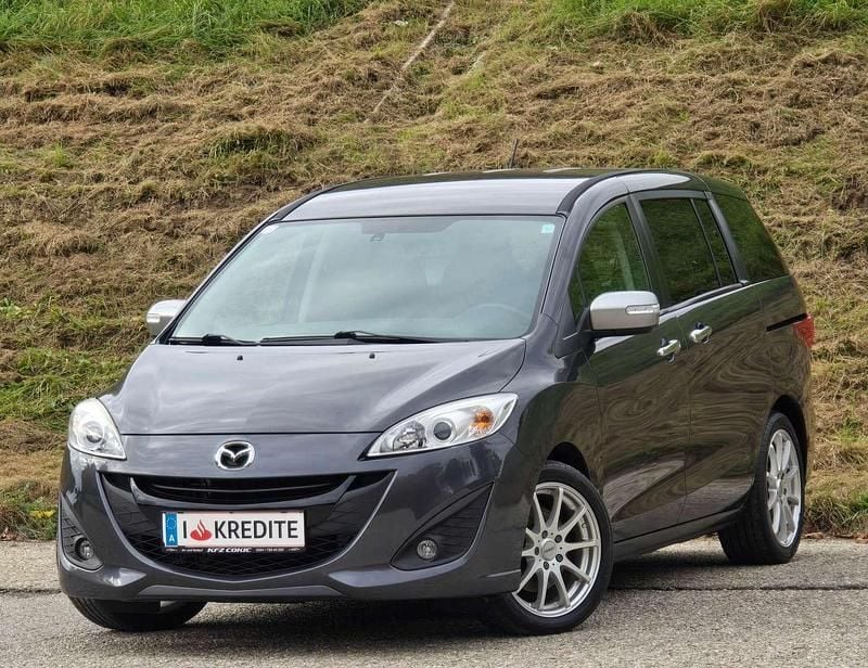 Gebraucht Mazda 5 Prime-Line 116 PS (85 kW) 2015 Grau Van / Kleinbus