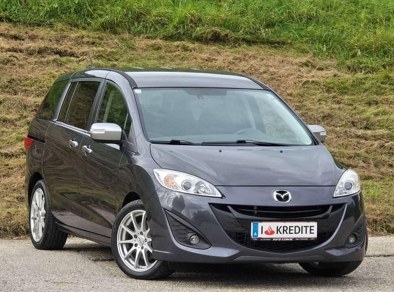 Gebraucht Mazda 5 Prime-Line 116 PS (85 kW) 2015 Grau Van / Kleinbus