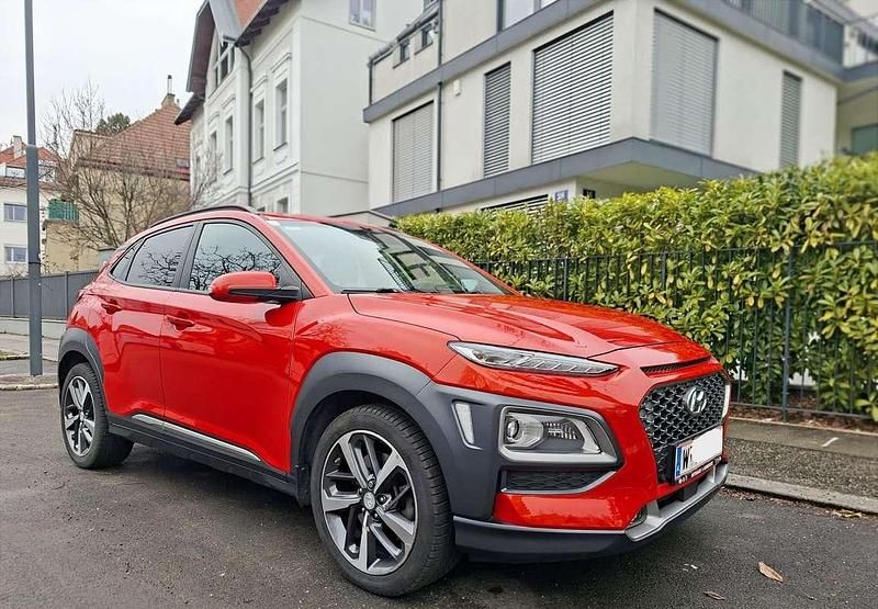 Gebraucht Hyundai Kona Premium 177 PS (130 kW) 2018 Orange SUV
