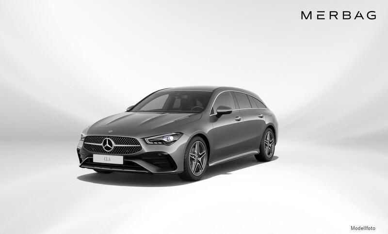 Mountaingrau metallic Gebraucht 2024 Mercedes CLA180 Shooting Brake AMG line Kombi | € 39.990 - Bild 1/4