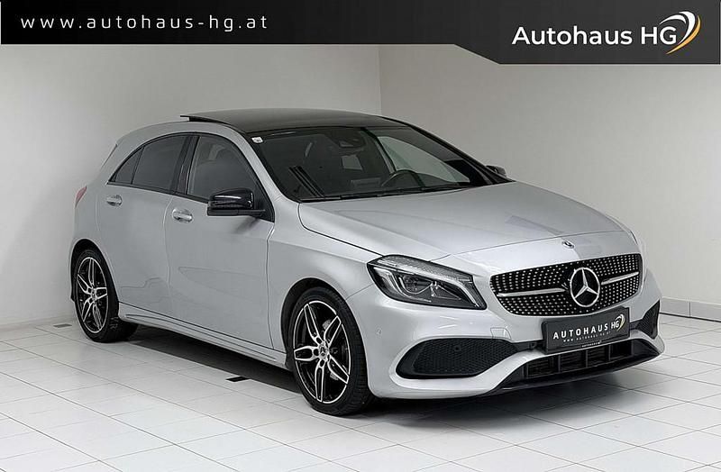 Grau Gebraucht 2017 Mercedes A200 AMG line Limousine | € 18.490 (Fairer Preis) - Bild 1/4