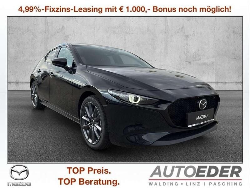Schwarz Neu 2025 Mazda 3 Exclusive-Line Limousine | € 30.580 (Fairer Preis) - Bild 1/4