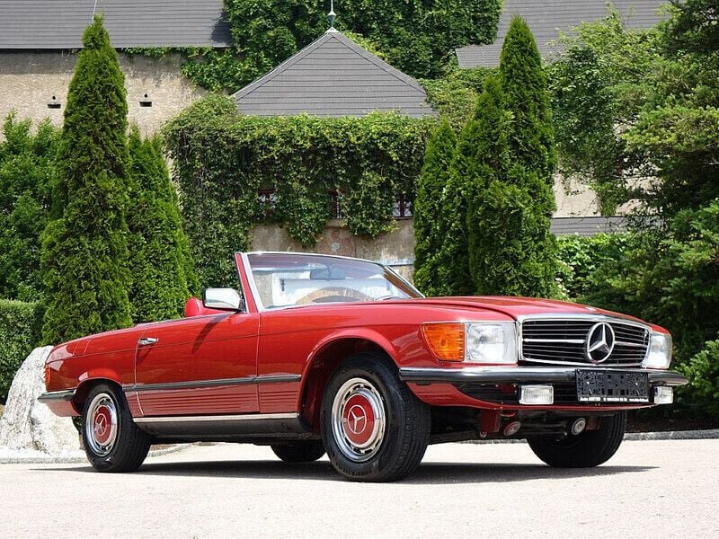 Gebraucht Mercedes SL450 218 PS (160 kW) 1976 Rotmetallic Cabrio