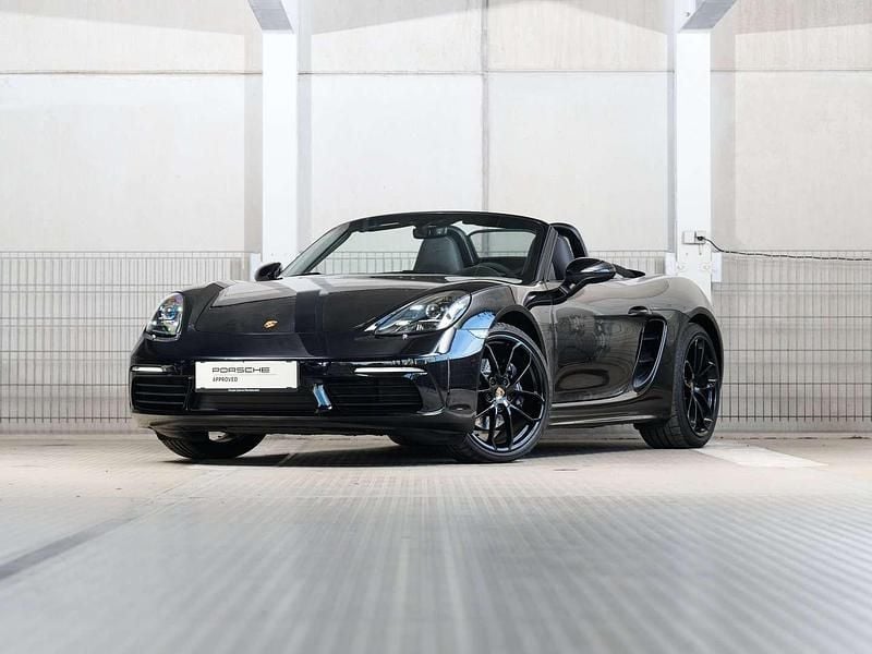 Schwarz metallic Gebraucht 2025 Porsche 718 Boxster Edition Cabrio | € 94.620 - Bild 1/4