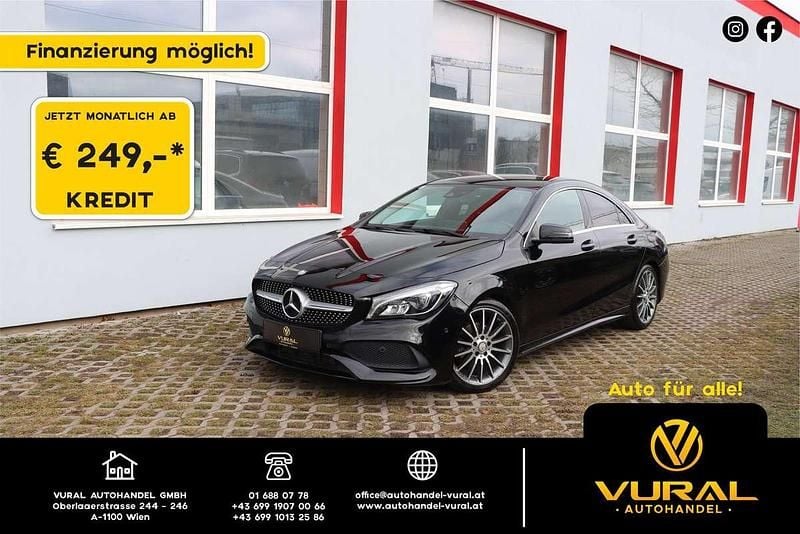 Schwarz Gebraucht 2017 Mercedes CLA200 AMG line Limousine | € 16.890 (Guter Preis) - Bild 1/4