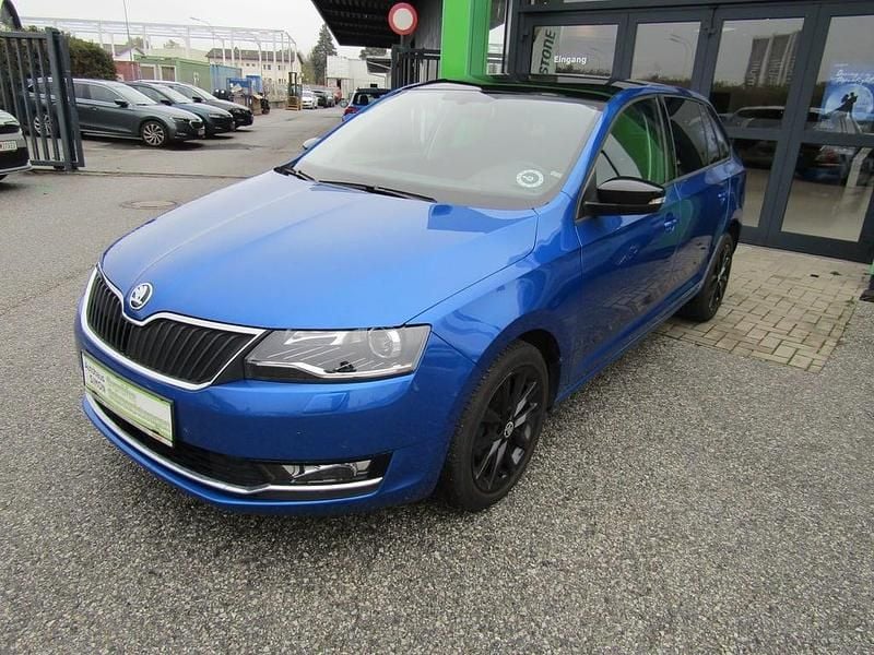 Mittelblau metallic Gebraucht 2017 Skoda Rapid Sport | € 11.900 (Fairer Preis) - Bild 1/4