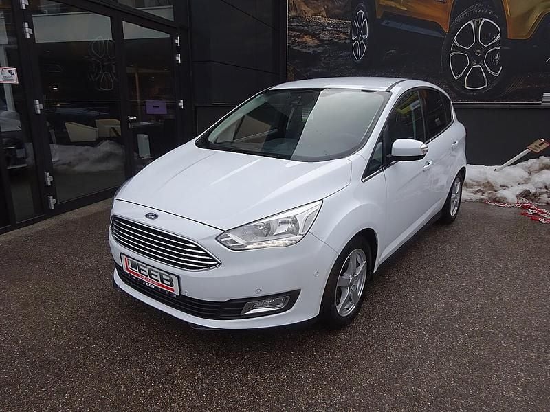Schwarz Gebraucht 2018 Ford C-MAX Titanium Van / Kleinbus | € 12.490 (Fairer Preis) - Bild 1/4