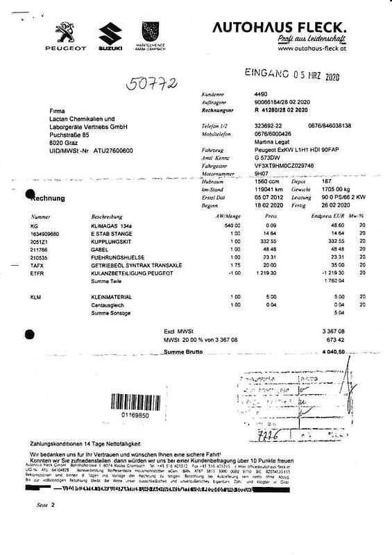 Gebraucht Peugeot Expert 90 PS (66 kW) 2012 Weiß Van