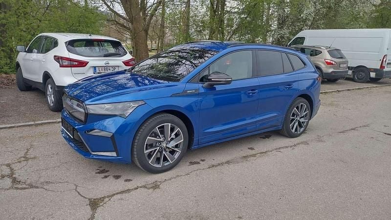 Gebraucht Skoda Enyaq iV SportLine 194 kW (265 PS) 2024 Blau SUV