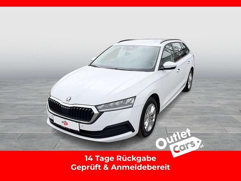 Weiss metallic Gebraucht 2022 Skoda Octavia Ambition Kombi | € 19.850 (Guter Preis) - Bild 1/4