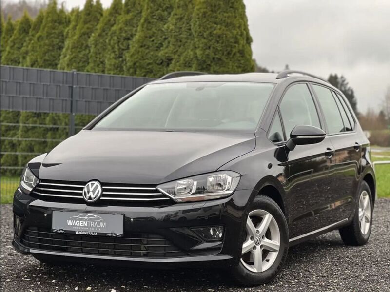 Schwarz Gebraucht 2014 VW Golf Sportsvan Comfortline Van / Kleinbus | € 9.999 - Bild 1/4