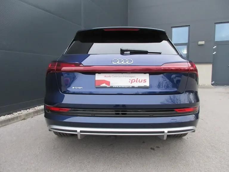 Gebraucht Audi e-tron S-Line 300 kW (408 PS) 2021 Mittelblau  metallic SUV