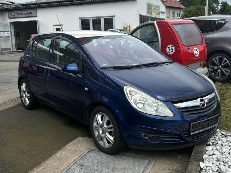 Blau Gebraucht 2007 Opel Corsa Edition Kleinwagen | € 2.900 (Superpreis) - Bild 1/4