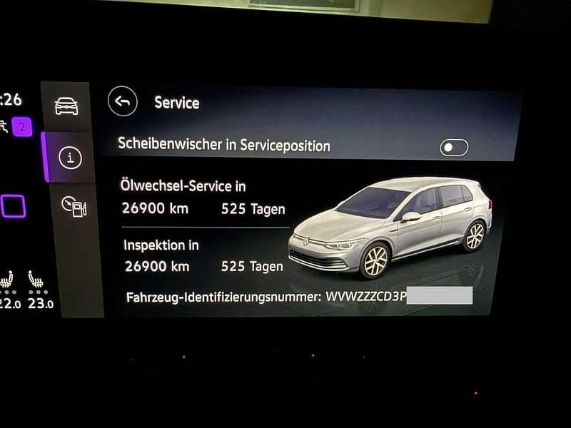 Gebraucht VW Golf VIII R-line 131 PS (96 kW) 2023 Weiß Limousine