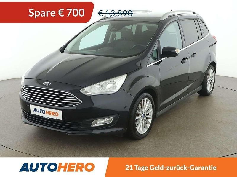 Schwarz Gebraucht 2015 Ford Grand C-Max Titanium Van / Kleinbus | € 13.190 (Fairer Preis) - Bild 1/3