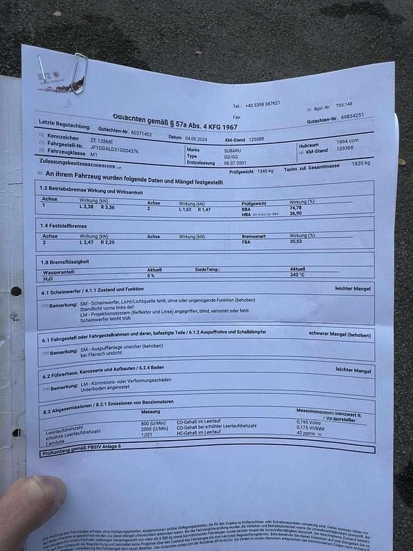 Gebraucht Subaru Impreza 218 PS (160 kW) 2001 Limousine